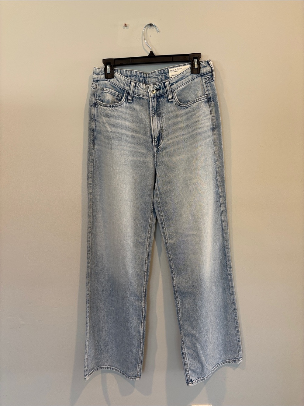 NWT Rag & Bone Sky Blue Wide Leg Jeans